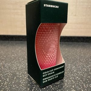 2022 Starbucks *NEW* Pink Blush Gradient Bling Cup Ornament